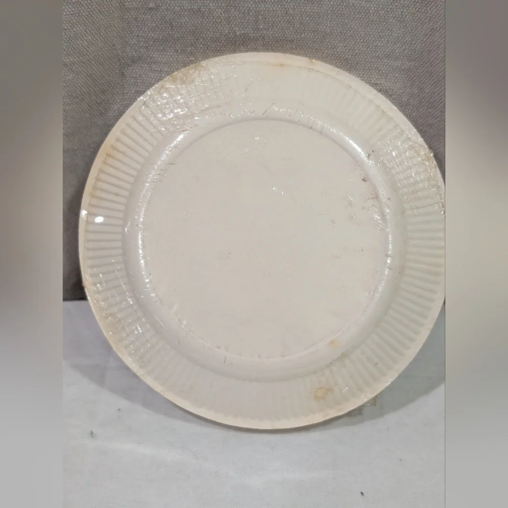 Vtg 1970's Sealed Tuttle Press Wedding Dessert Cake Plates White Silver Bells